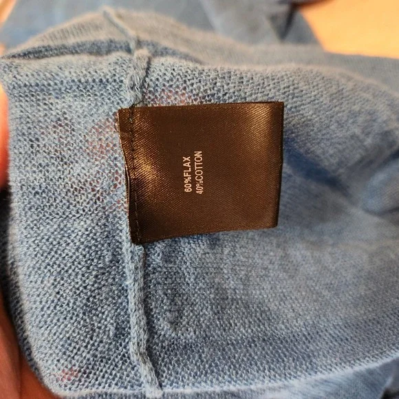 Lafayette 148 Blue Longsleeve Cardigan Size Medium - Picture 9 of 10